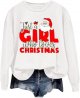 Women's Autumn And Winter Christmas Calf Printed Drop Sleeve Hooded Pullover Sweatshirt Round Women S Zippe